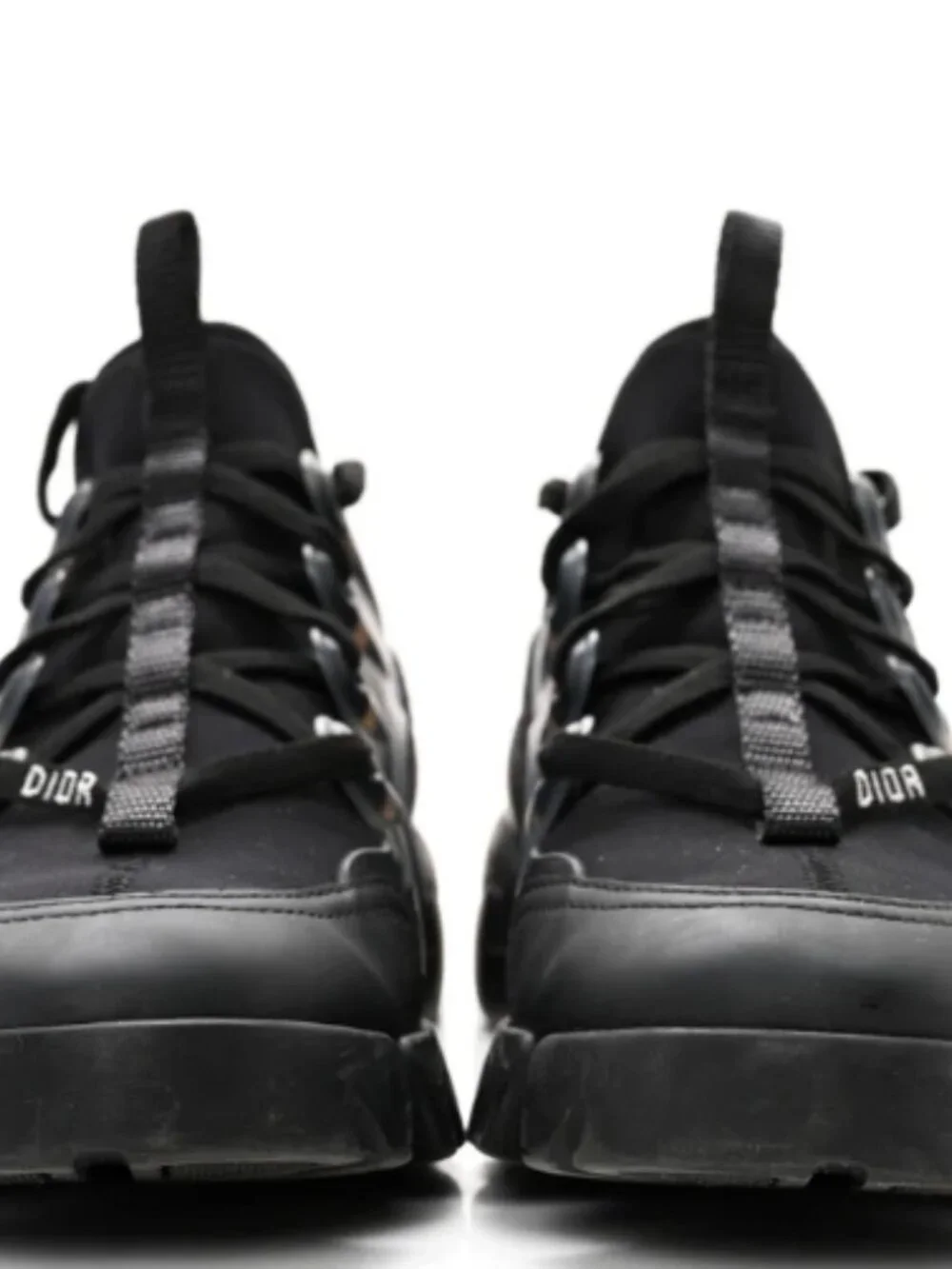 Christian Dior Neoprene Rubber Womens D-Connect Sneakers 36 Black - Picture 2 of 9